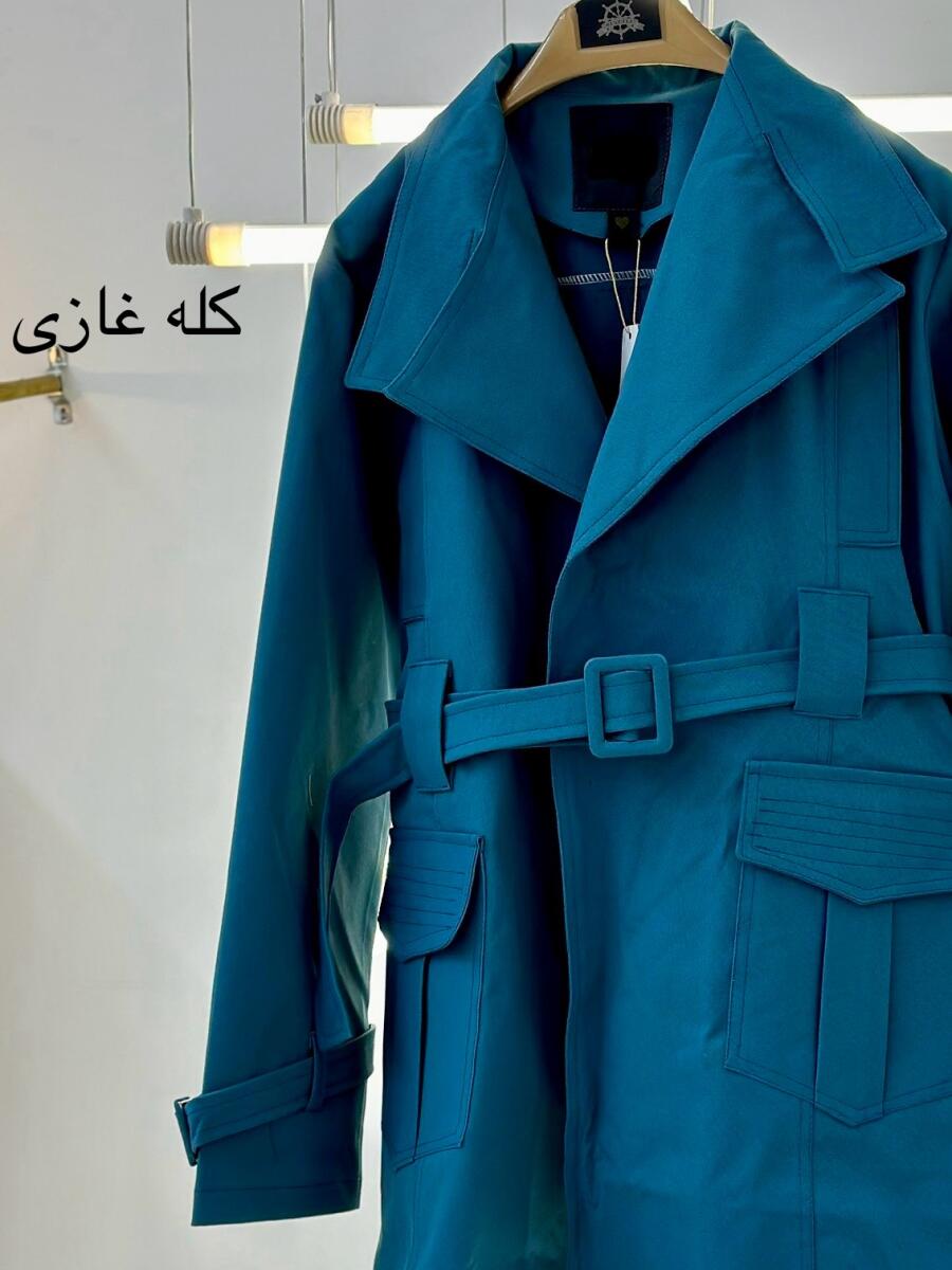 ترنچ کت کتان zara جیب کوک دوزی شده bsn1434