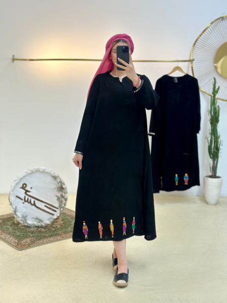 کفتان تیکه دوزی شده طرح آدمک آستین نواردوزی آینه ای bsn1000