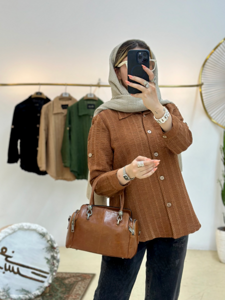 مانتو شومیزی کوک دوزی شده bsn1108