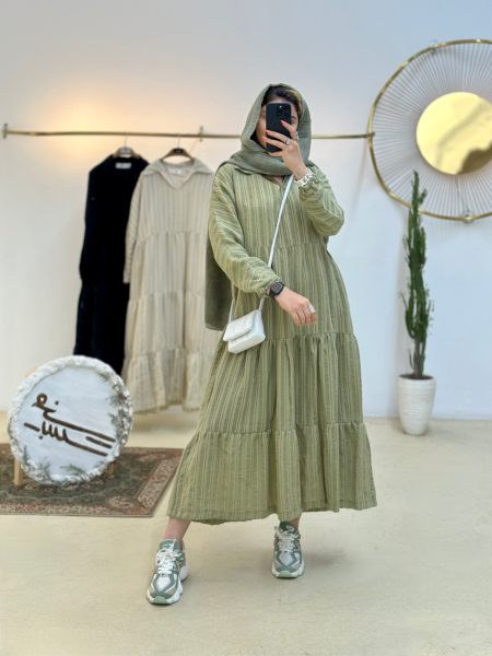 کفتان کوک دوزی شده چین دار bsn1118