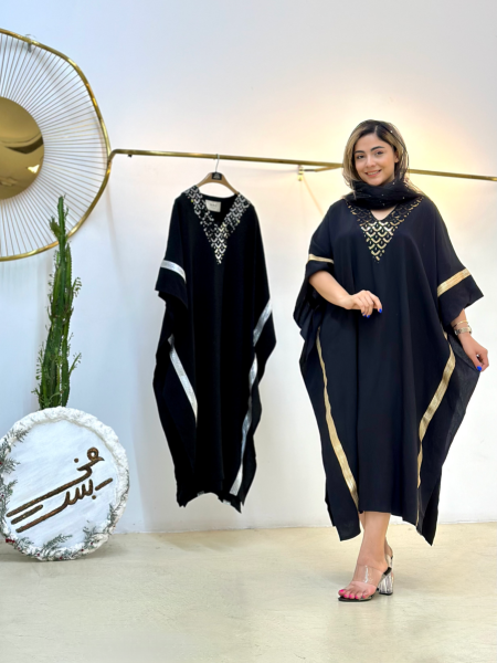 کفتان خرج کار پولک دوزی و نوار دوزی شده لمه ای bsn1141