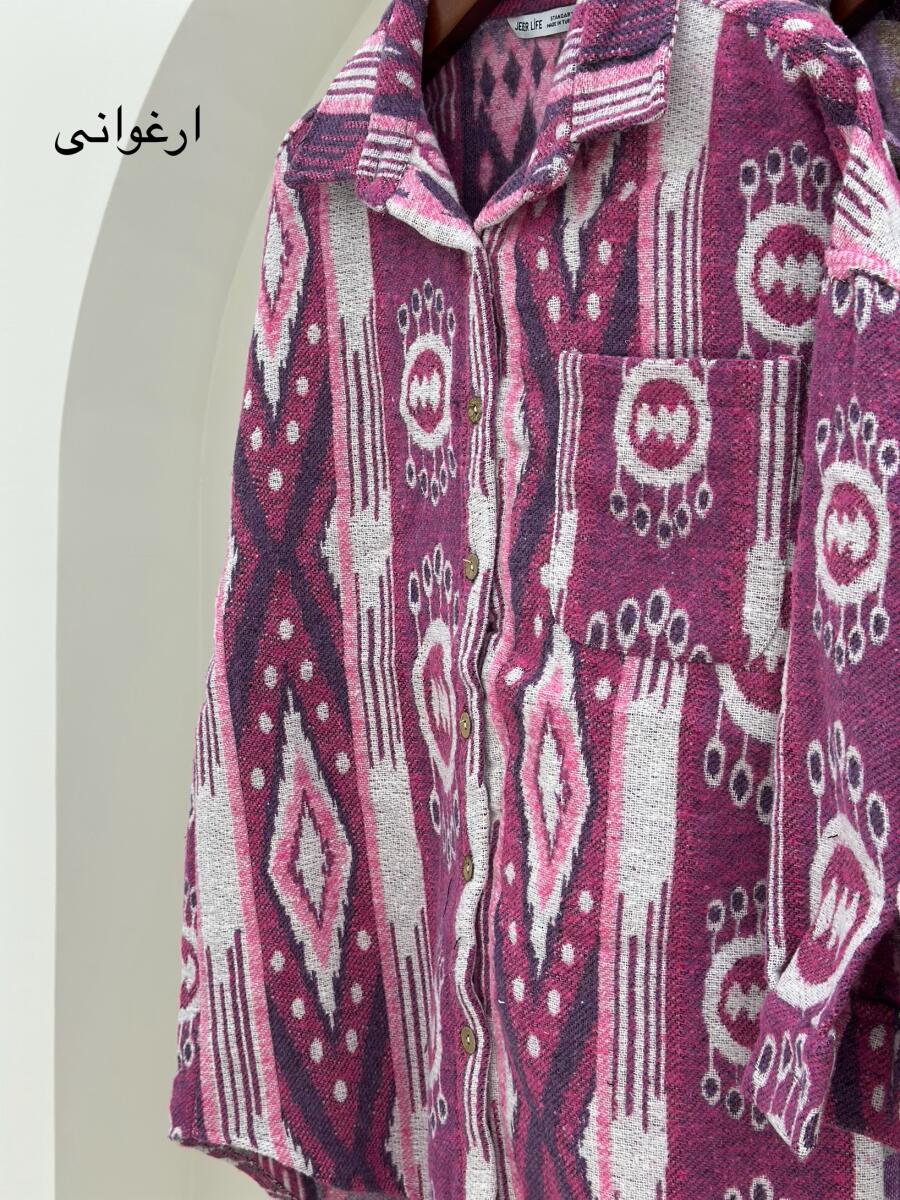 شکت موهر دکمه چوبی طرح دار pd104-3