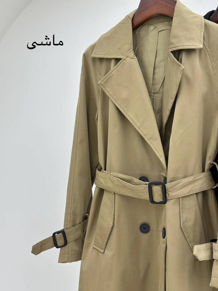 بارانی کلاسیک 4 دکمه کمربنددار آستردار pd143-15