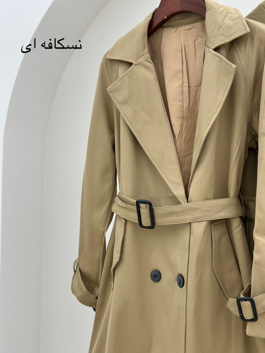 بارانی کلاسیک 4 دکمه کمربنددار آستردار pd143-15