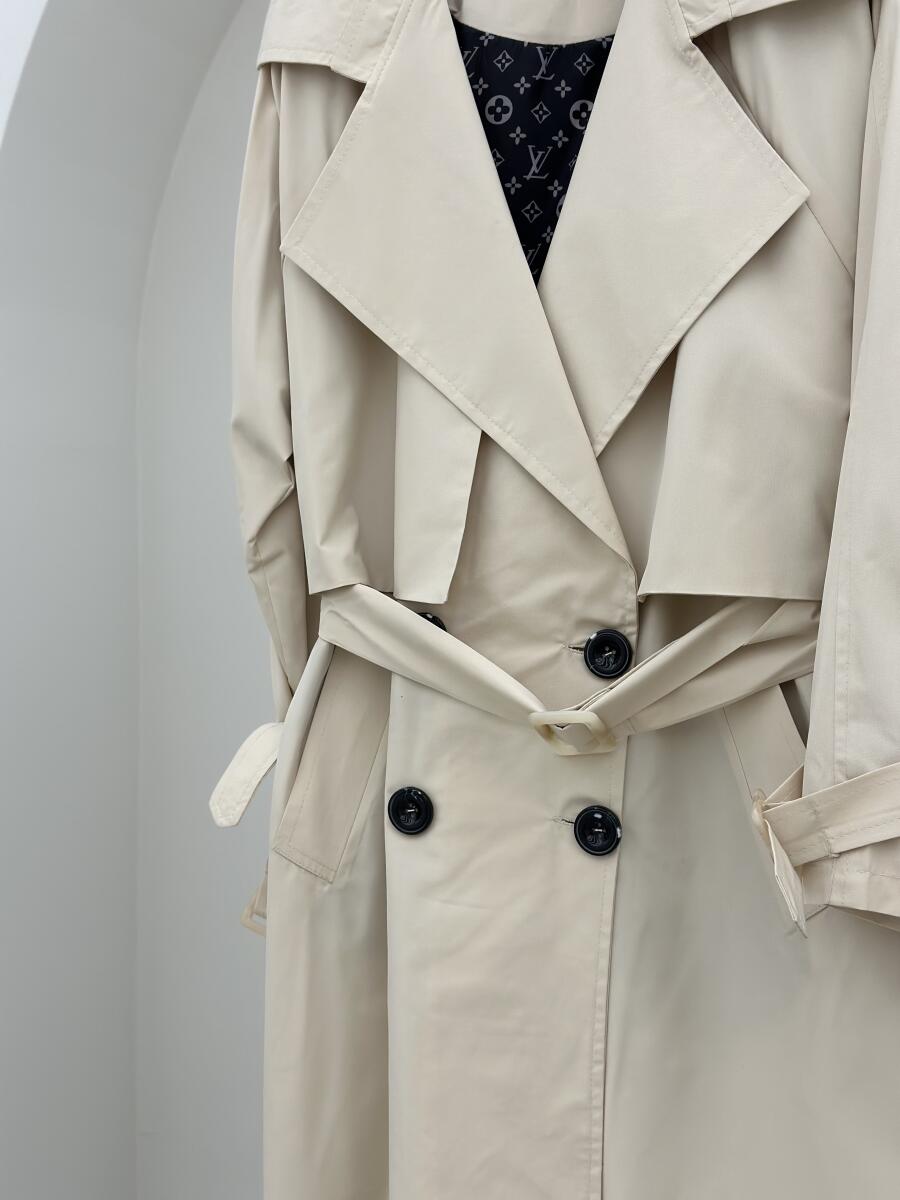 بارانی یقه انگلیسی آستین پاگون دار آستردار pd150-1