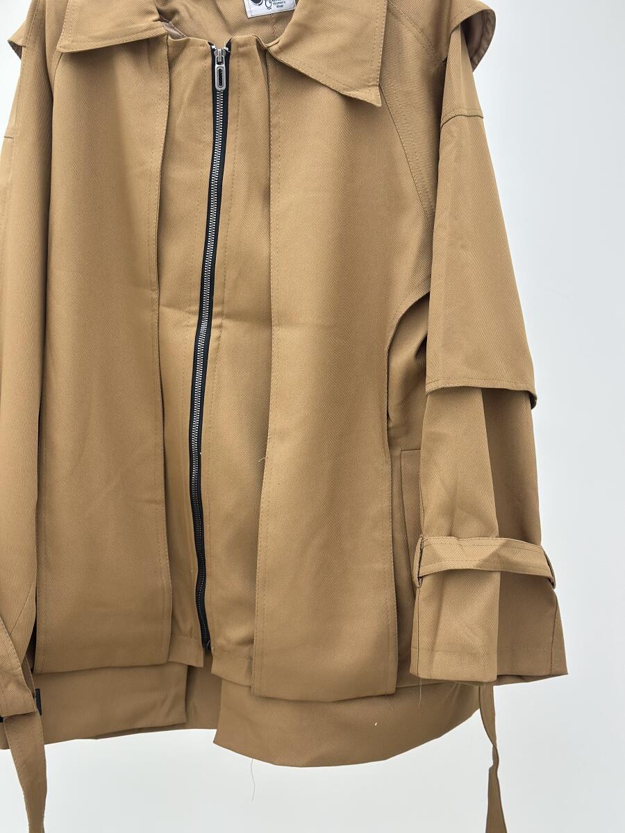 بارانی کتان کج راه زیپی آستردار pd184-4