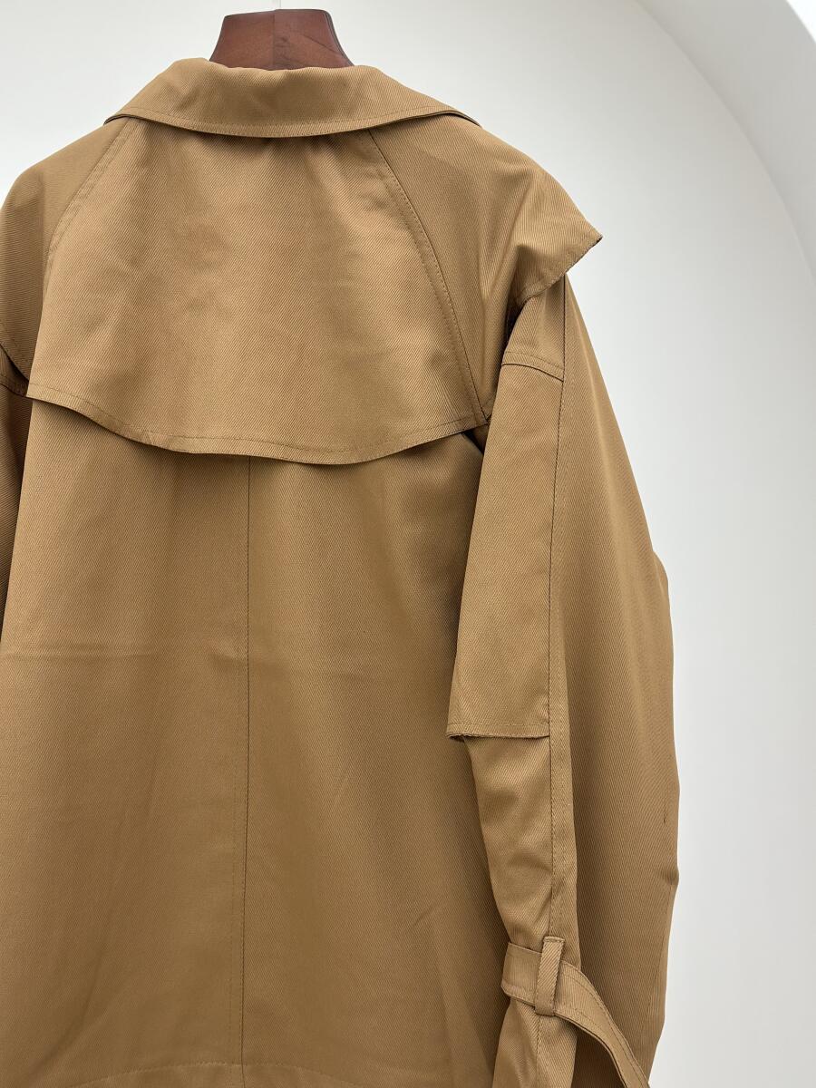 بارانی کتان کج راه زیپی آستردار pd184-4