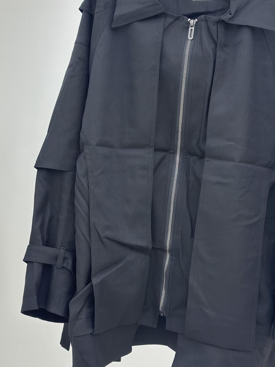 بارانی کتان کج راه زیپی آستردار pd184-4