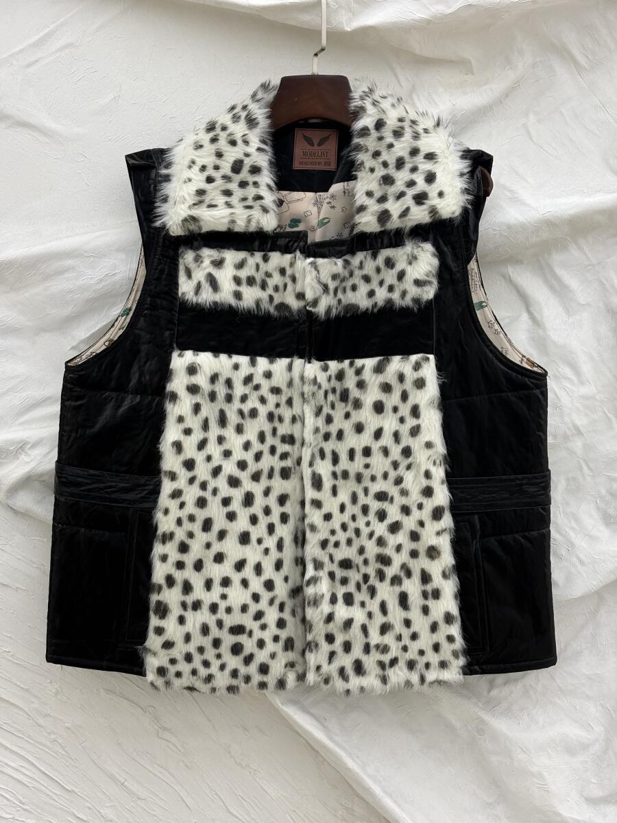 وست طرح چرم خرج کار پوست آستردار pd213-2