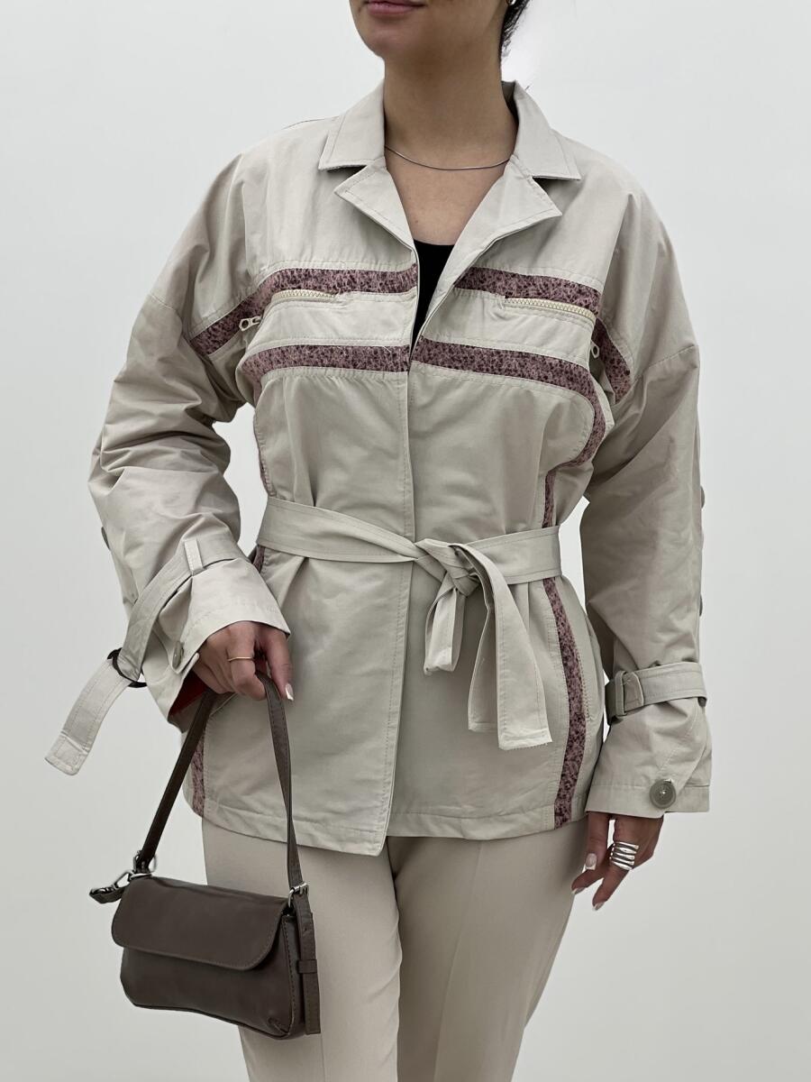 کاپشن کتان آستین طرح دکمه دار آستردار pd211-5