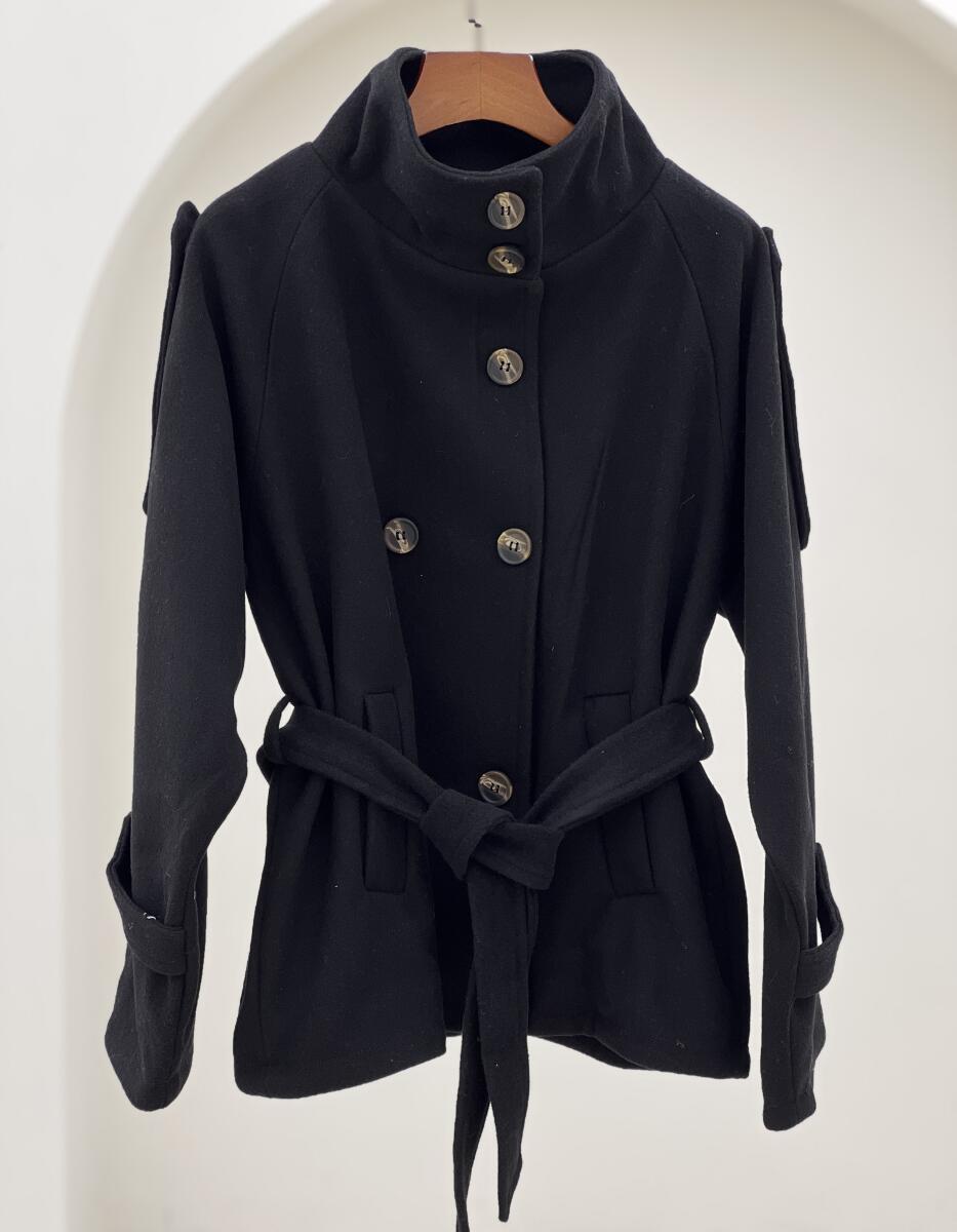 پالتو فوتر کتی یقه ایستاده آستردار pd348-7