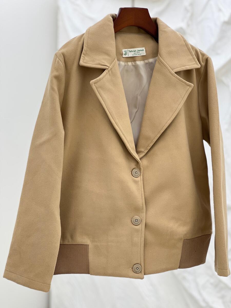 کت فوتر یقه انگلیسی دکمه دار آستردار pd347-12