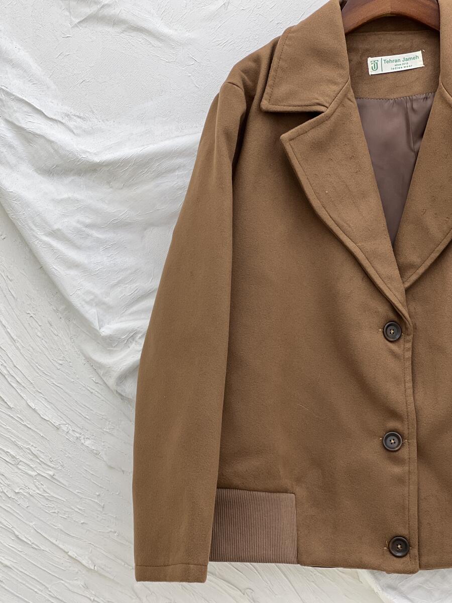 کت فوتر یقه انگلیسی دکمه دار آستردار pd347-12