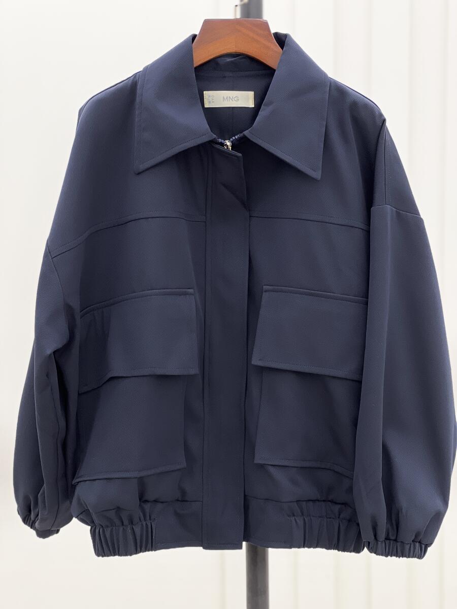 بامبر کتان کج راه جیب پاکتی آستردارpd350-1