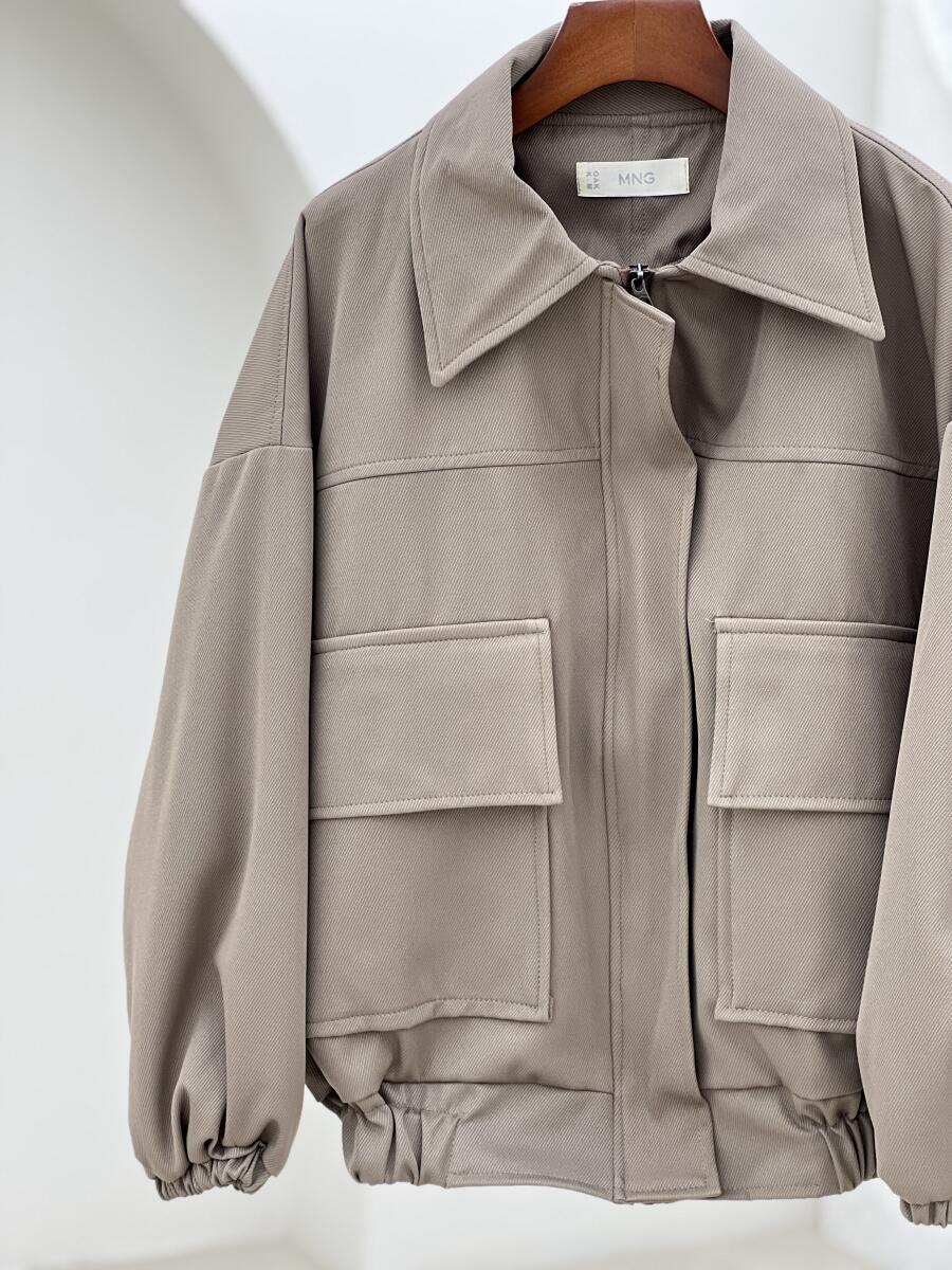 بامبر کتان کج راه جیب پاکتی آستردارpd350-1