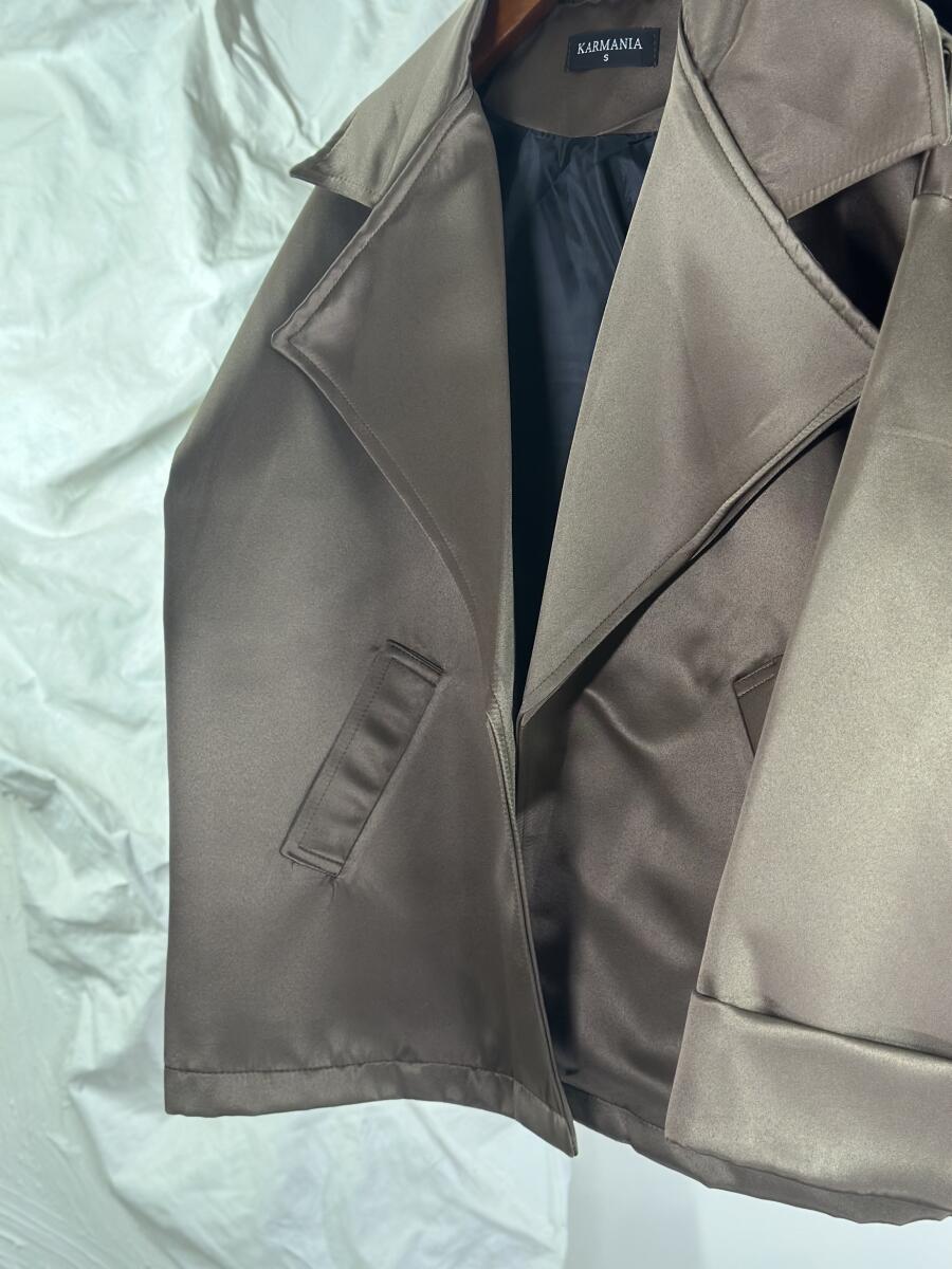 بارانی سانتانا طرح براق آستین دوبل آستردار pd368-14