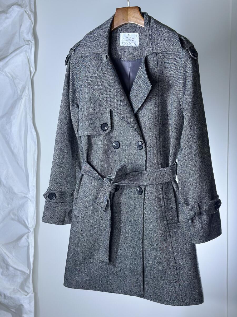 پالتو میدی شانل آستین پاگون دار آستردار pd366-1