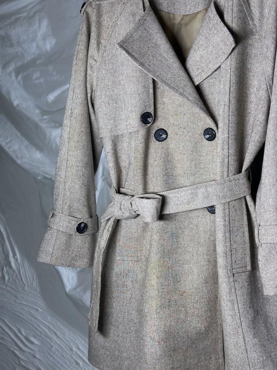 پالتو میدی شانل آستین پاگون دار آستردار pd366-1