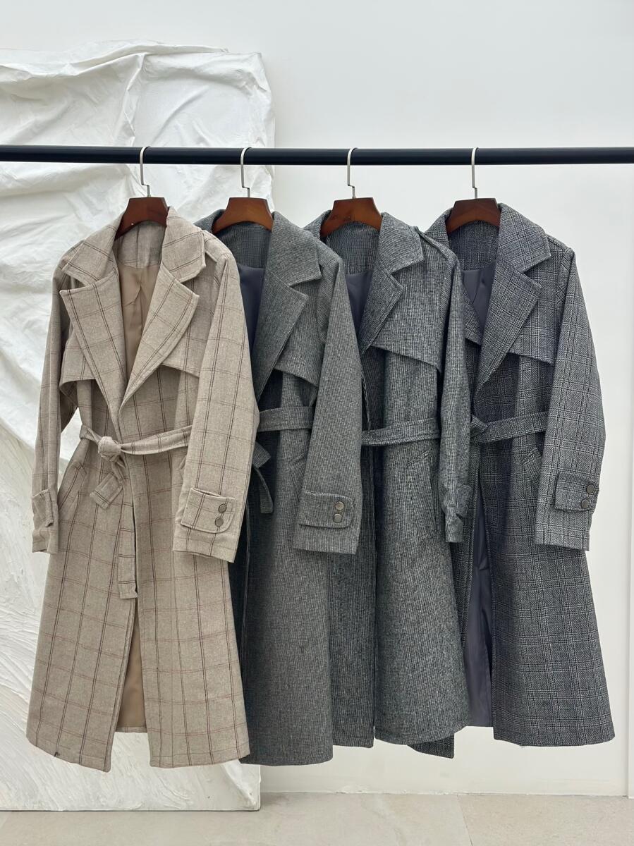 پالتو کلاسیک موهر یقه طرح دوبل آستین پاگون دار آستردار pd363-10