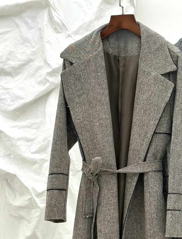 پالتو کلاسیک شانل مغزی دوزی شده آستردار pd362-14