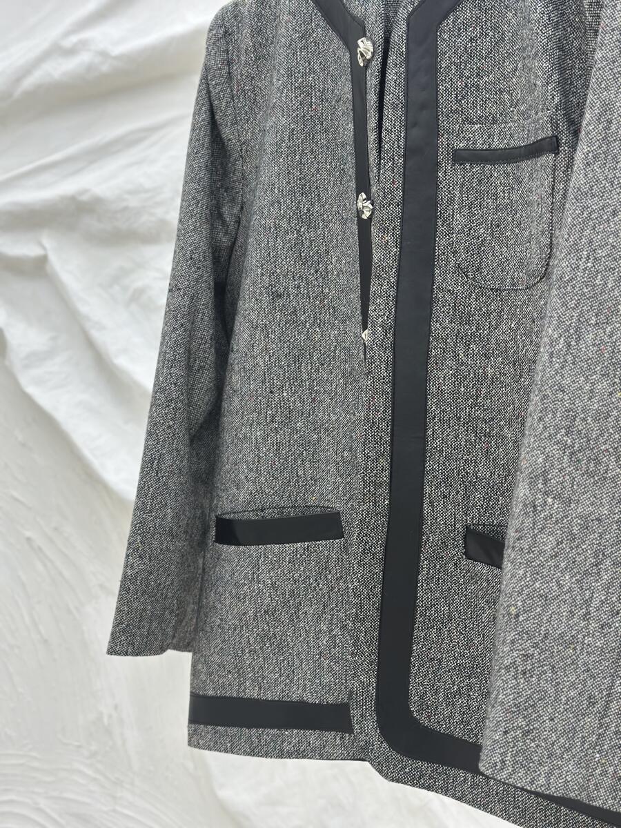 پالتو کتی شانل خرج کار چرم آستردار pd359-14