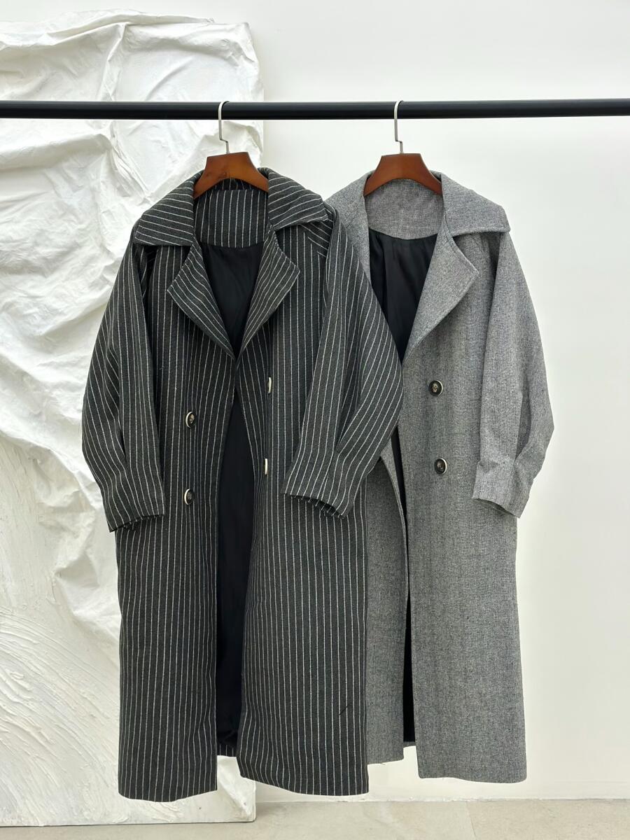 پالتو کلاسیک آستین طرح پلیسه ای آستردار pd372-8