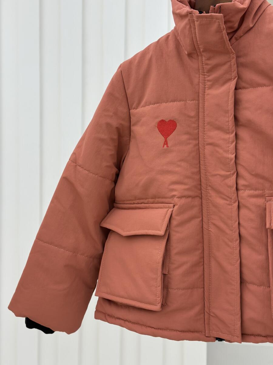 کاپشن اسپرت جیب پاکتی آستین کش بافت آستردار pd381-16