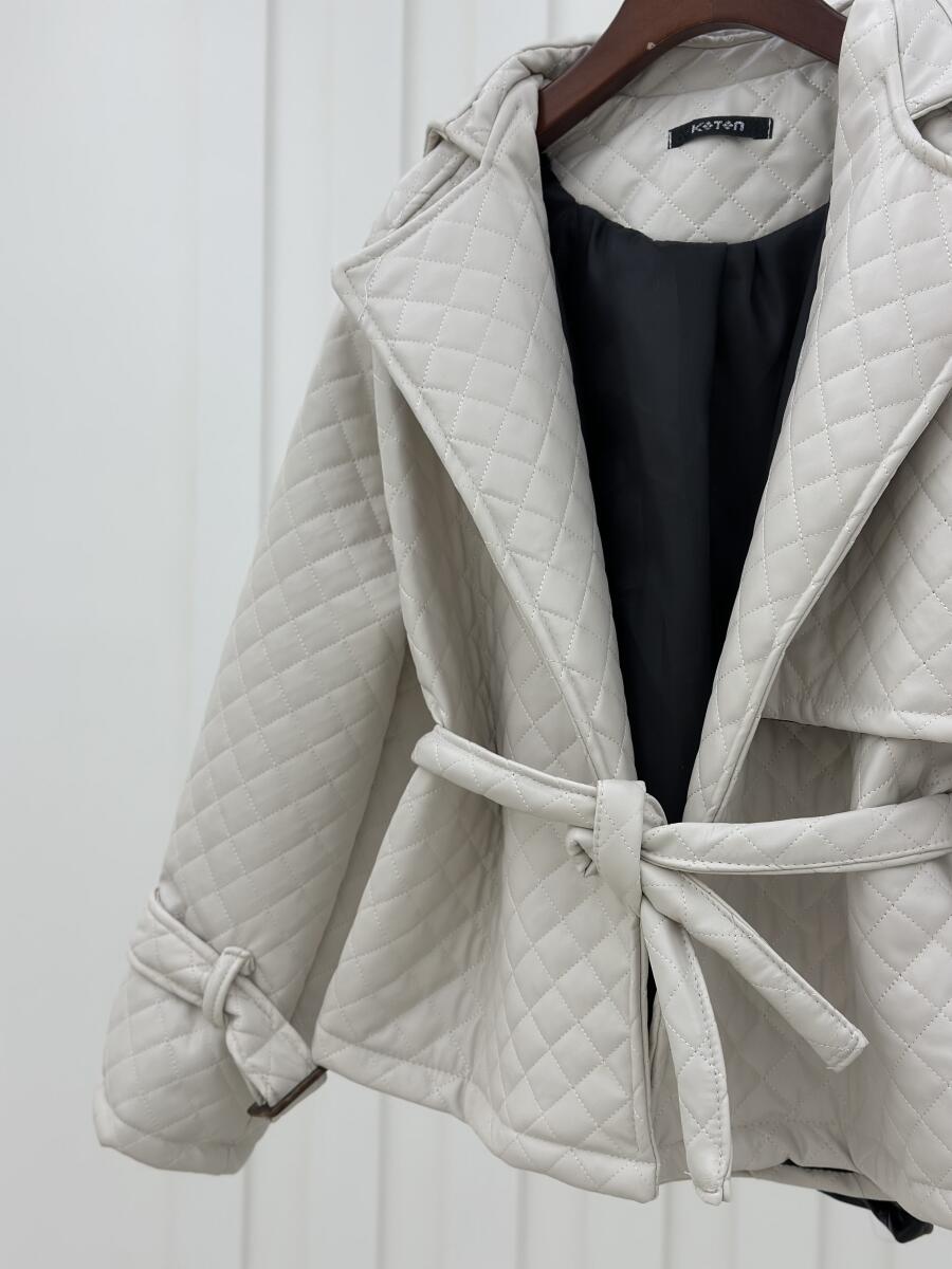 کاپشن چرم mbord  یقه طرح دوبل آستردار pd380-5