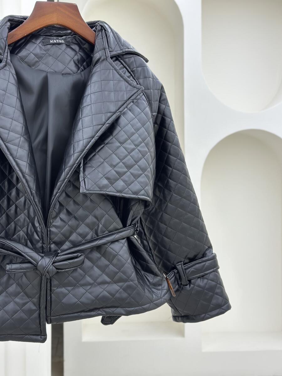 کاپشن چرم mbord  یقه طرح دوبل آستردار pd380-5