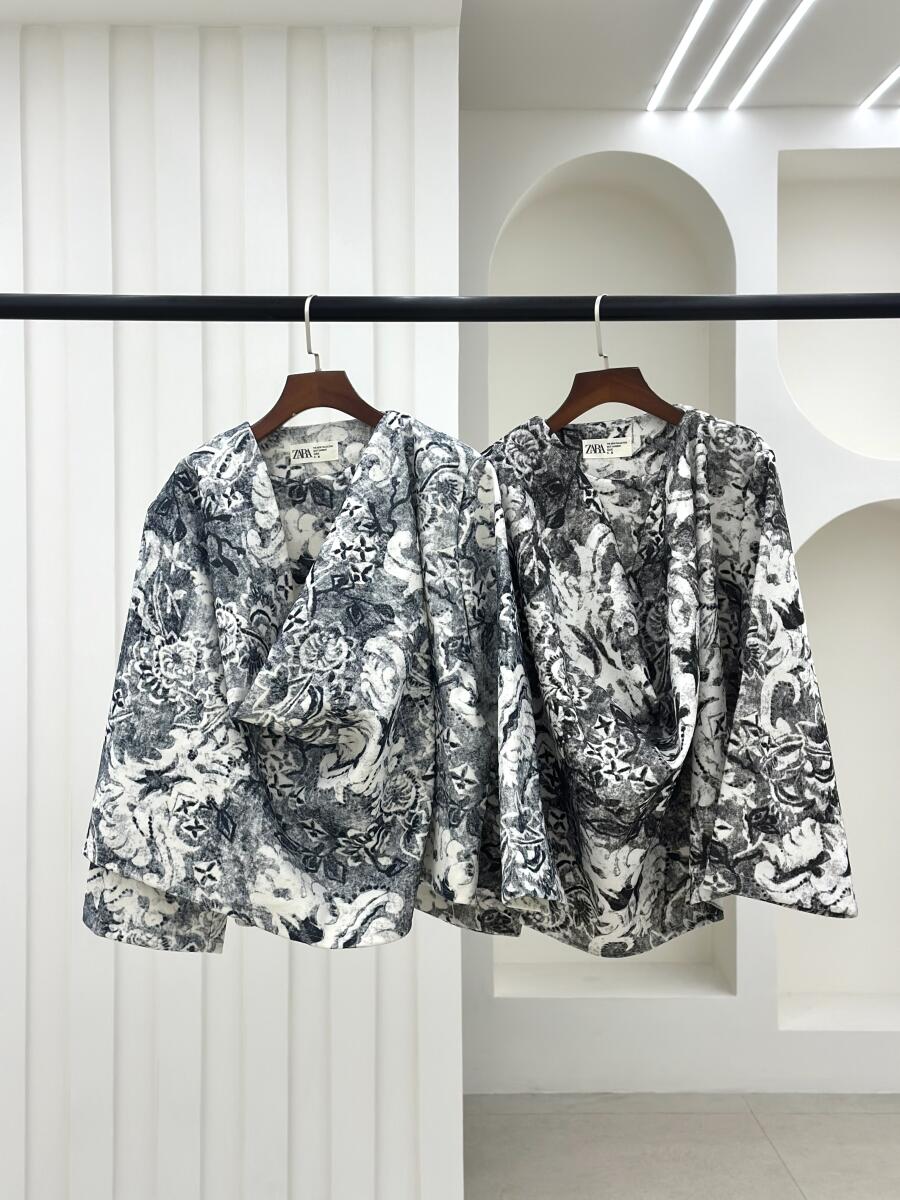 پالتو طرح شنلی پارچه طرح دار pd379-2