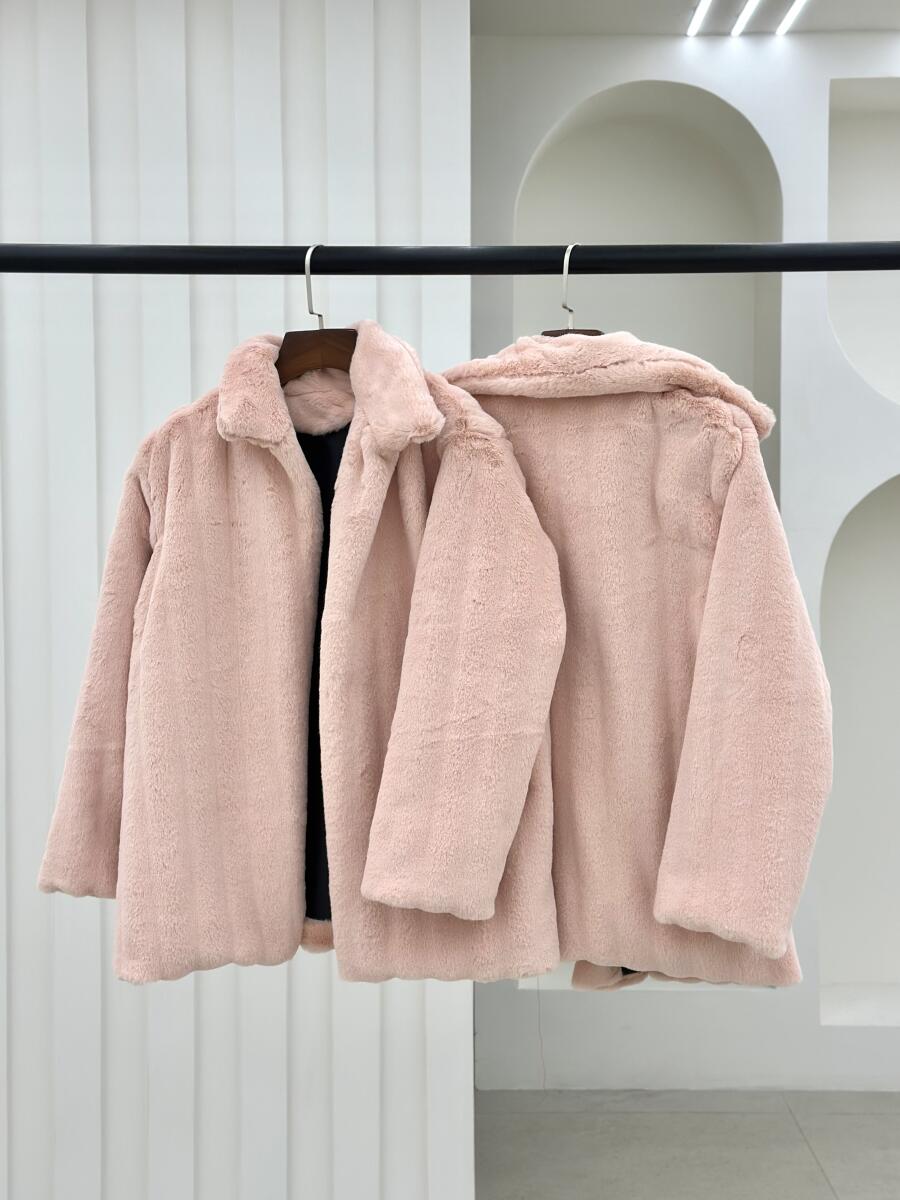 پالتو پوست basic آستردار pd378-12