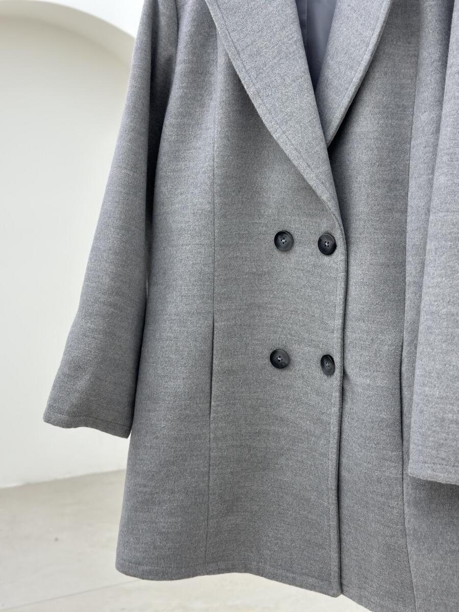 پالتو فوتر میدی 4دکمه آستردار pd222-8