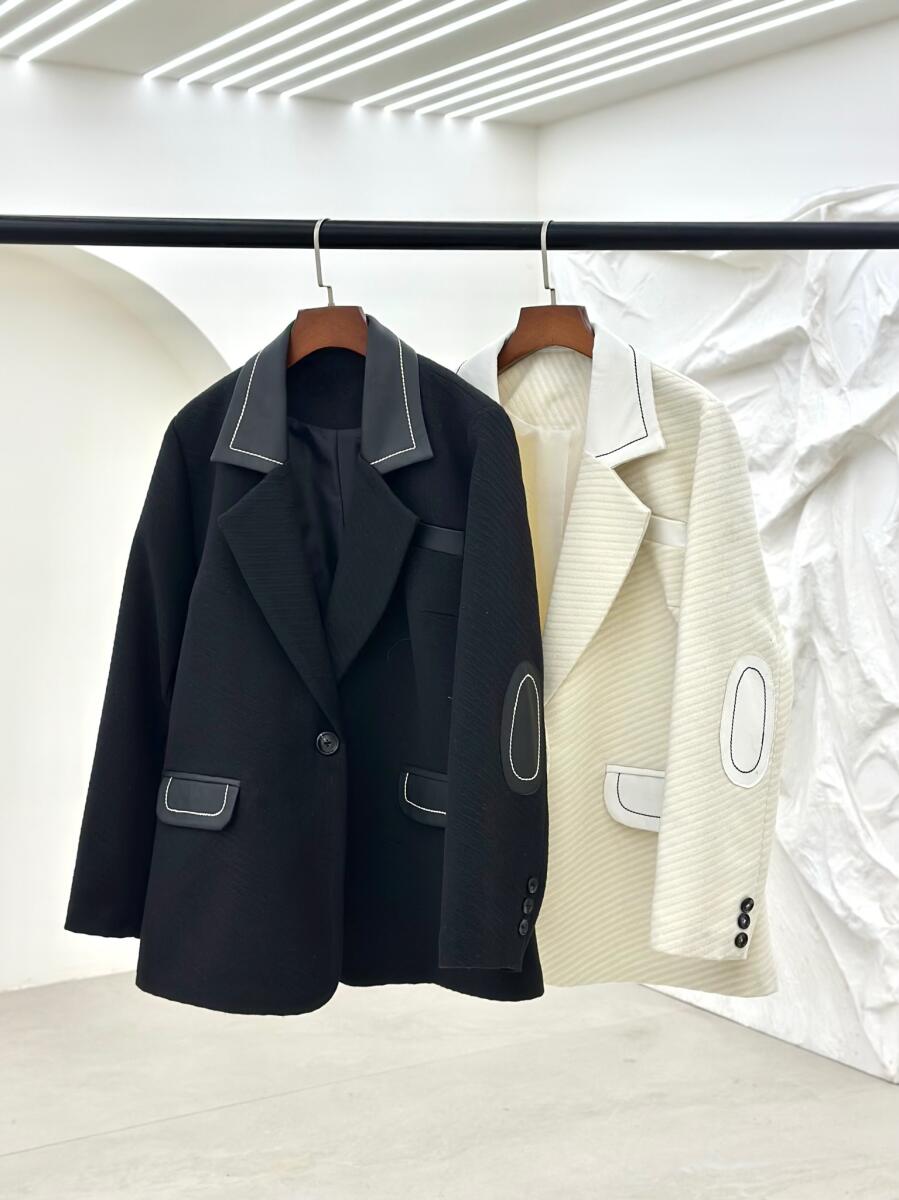 پالتو موهر کتی خرج کار چرم کوک دوزی شده آستردار pd229-7