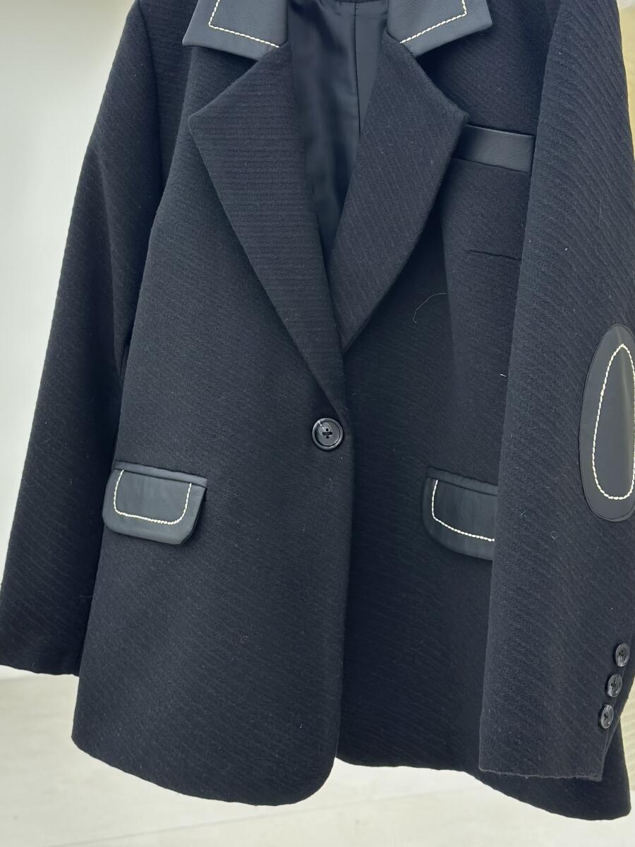 پالتو موهر کتی خرج کار چرم کوک دوزی شده آستردار pd229-7