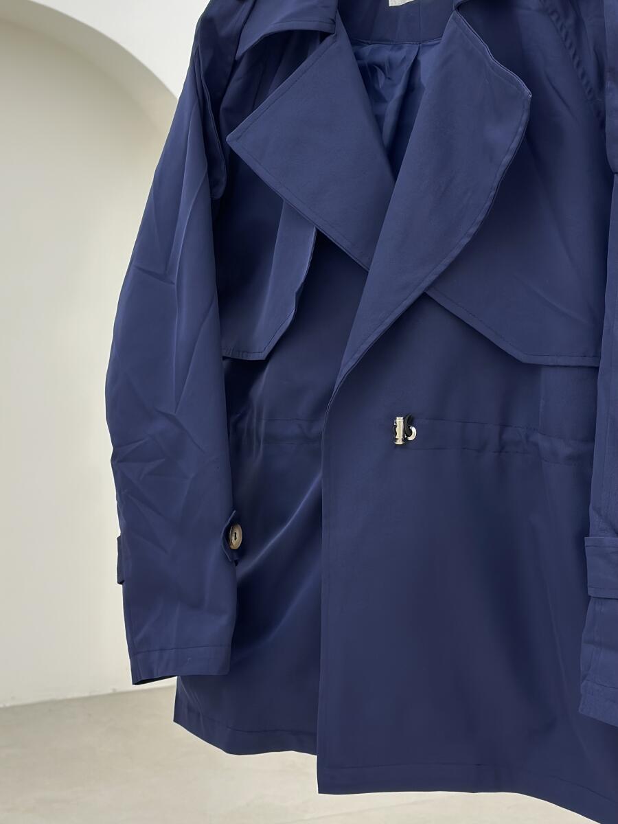 بارانی یقه طرح دوبل کمرگتر آستردار pd234-8