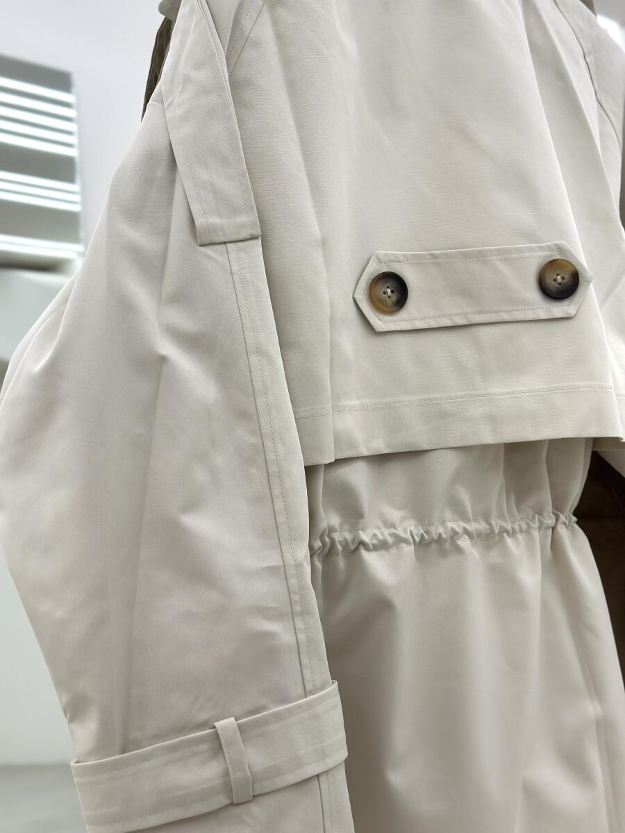 بارانی یقه طرح دوبل کمرگتر آستردار pd234-8