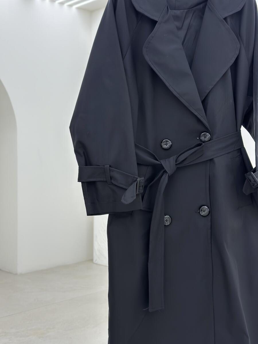 بارانی کلاسیک 4 دکمه آستین کمربندی آستردار pd244-16