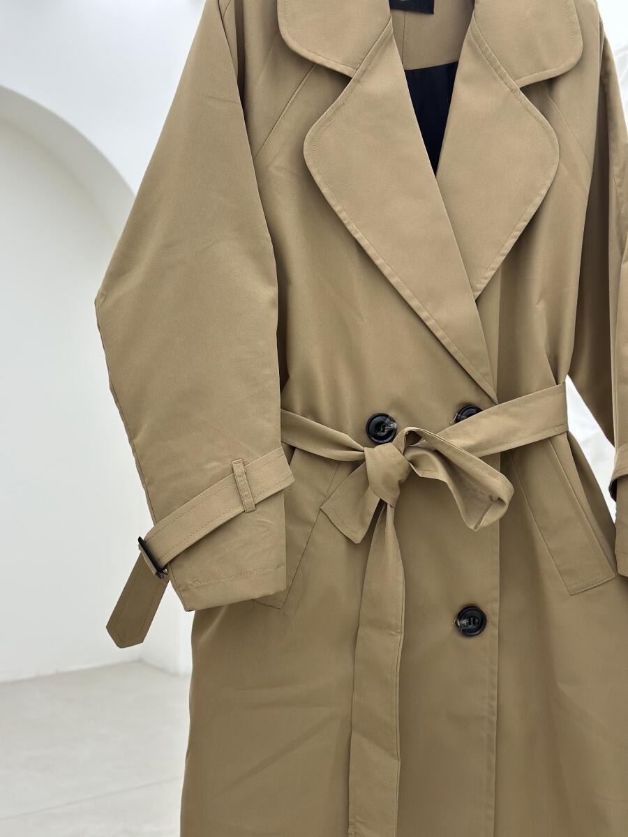 بارانی کلاسیک 4 دکمه آستین کمربندی آستردار pd244-16