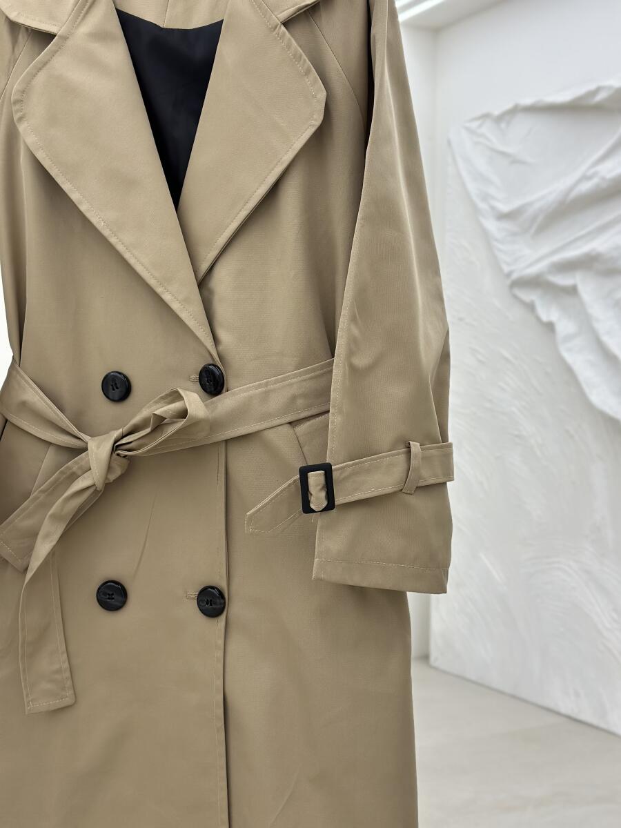 بارانی کلاسیک 4 دکمه آستین کمربندی آستردار pd244-16