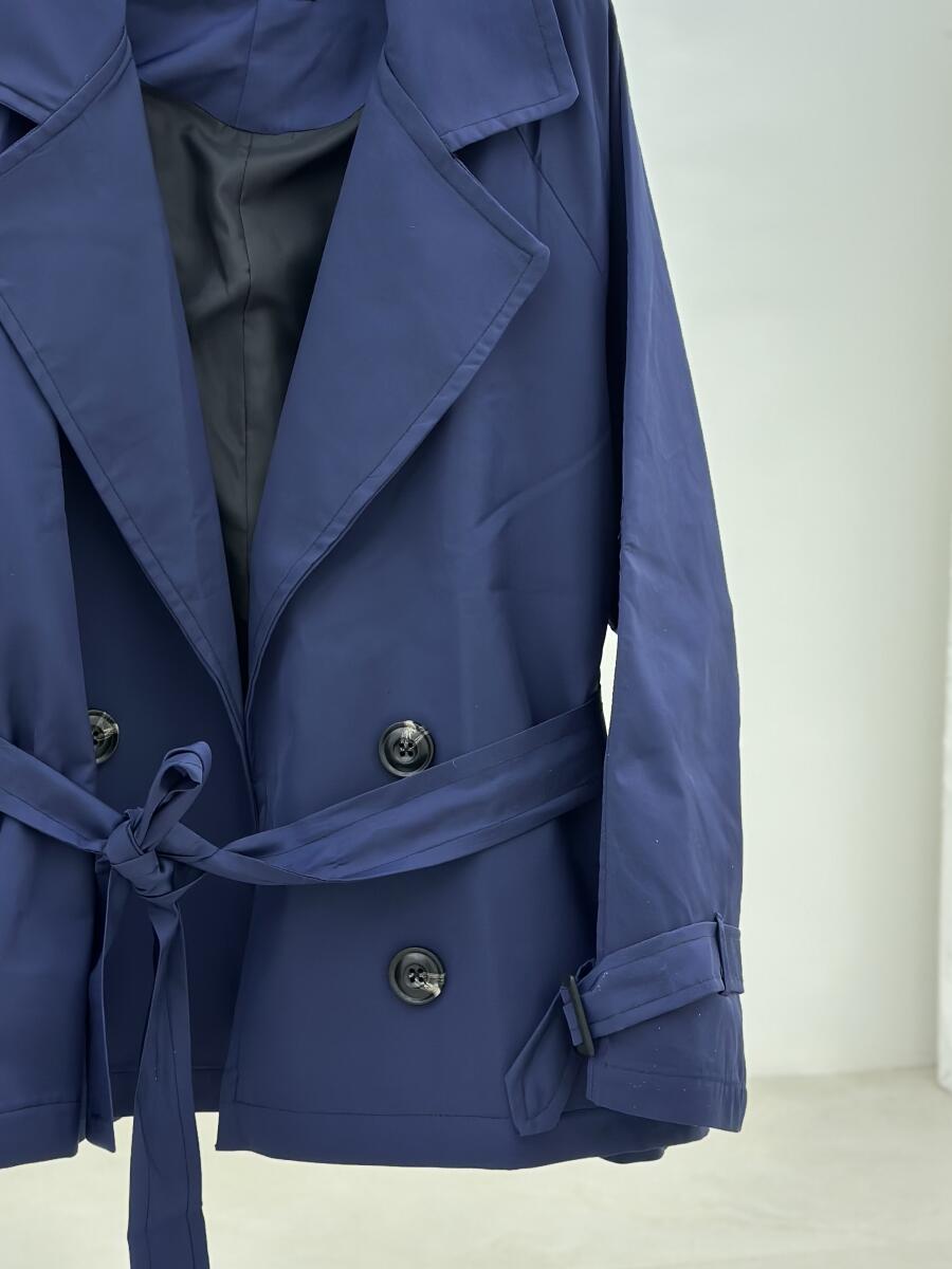 بارانی یقه انگلیسی 4 دکمه کمربنددار آستردار pd243-8