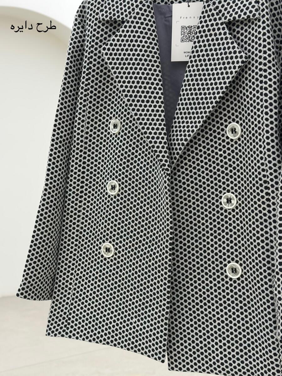 پالتو مزونی طرح بافت آستردار pd242-6