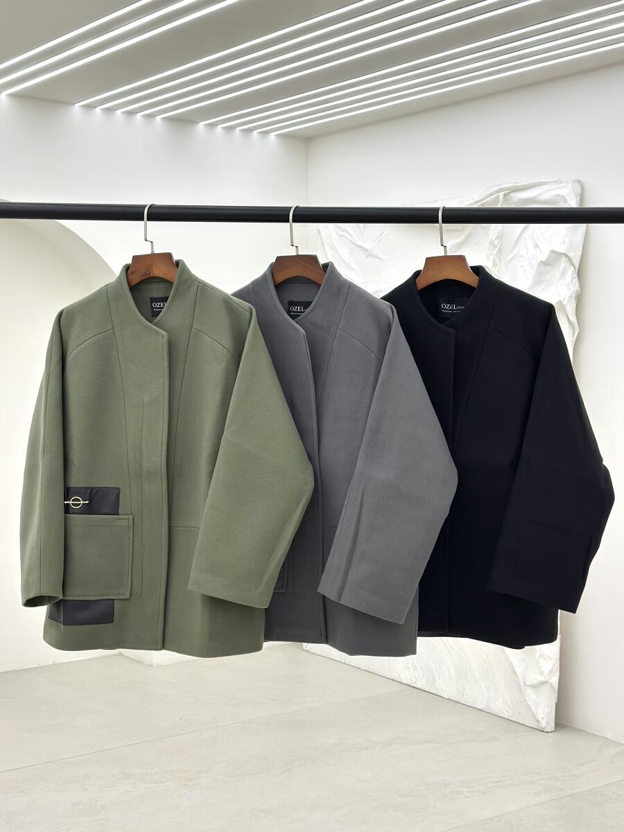 پالتو فوتر اورسایز خرج کار چرم آستردار pd240-16