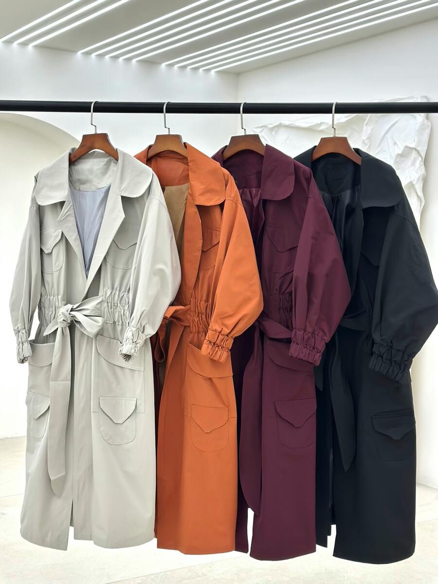 بارانی کمر و آستین کش دار آستردار pd252-8