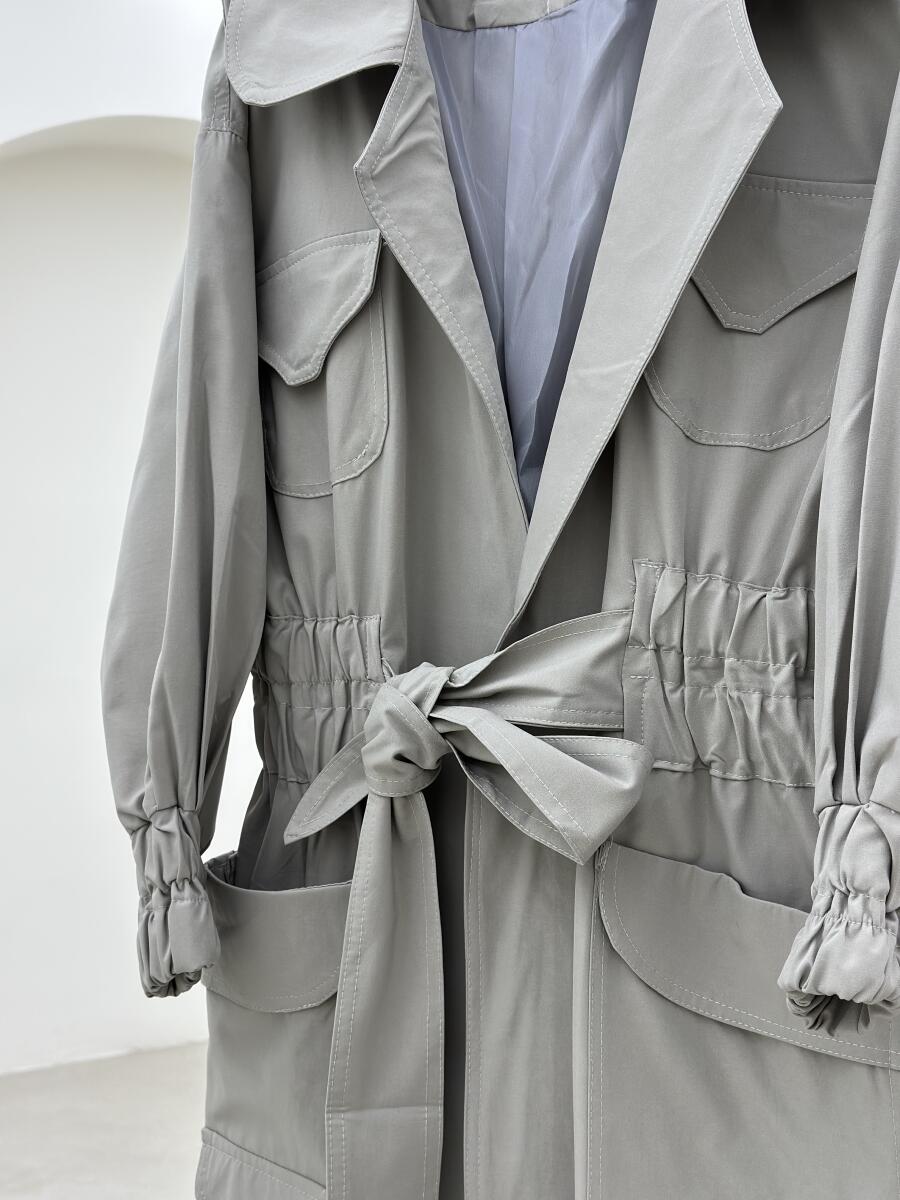 بارانی کمر و آستین کش دار آستردار pd252-8