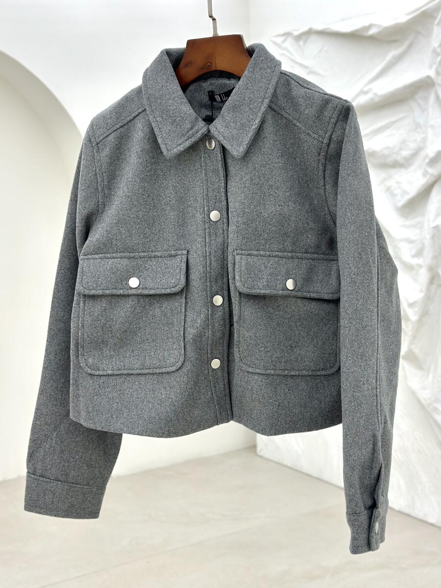 بامبرجکت فوتر دکمه دار آستردار pd258-9