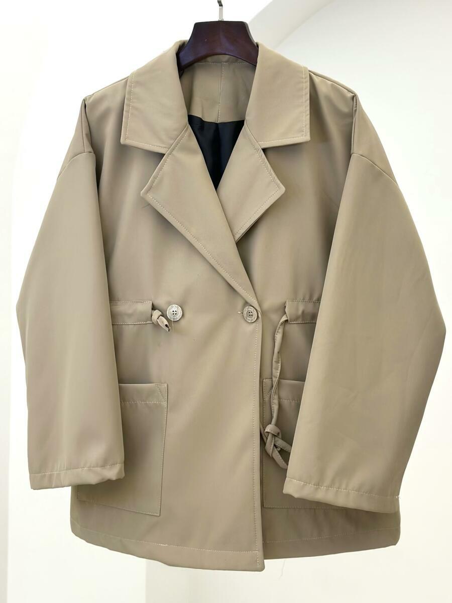 بارانی کتی 2دکمه کمرگتر آستردار pd194-6