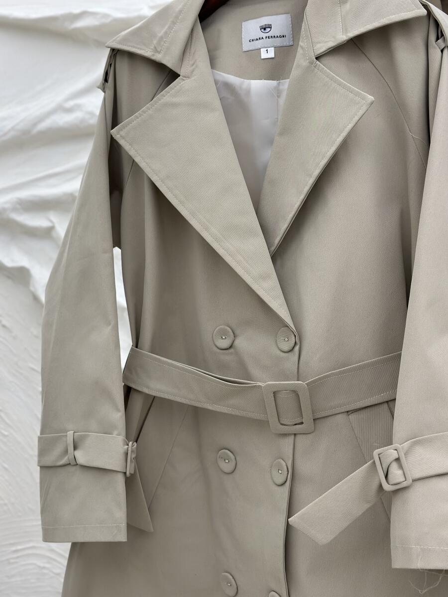 بارانی کلاسیک کتان کج راه آستین کمربندی آستردار pd269-9