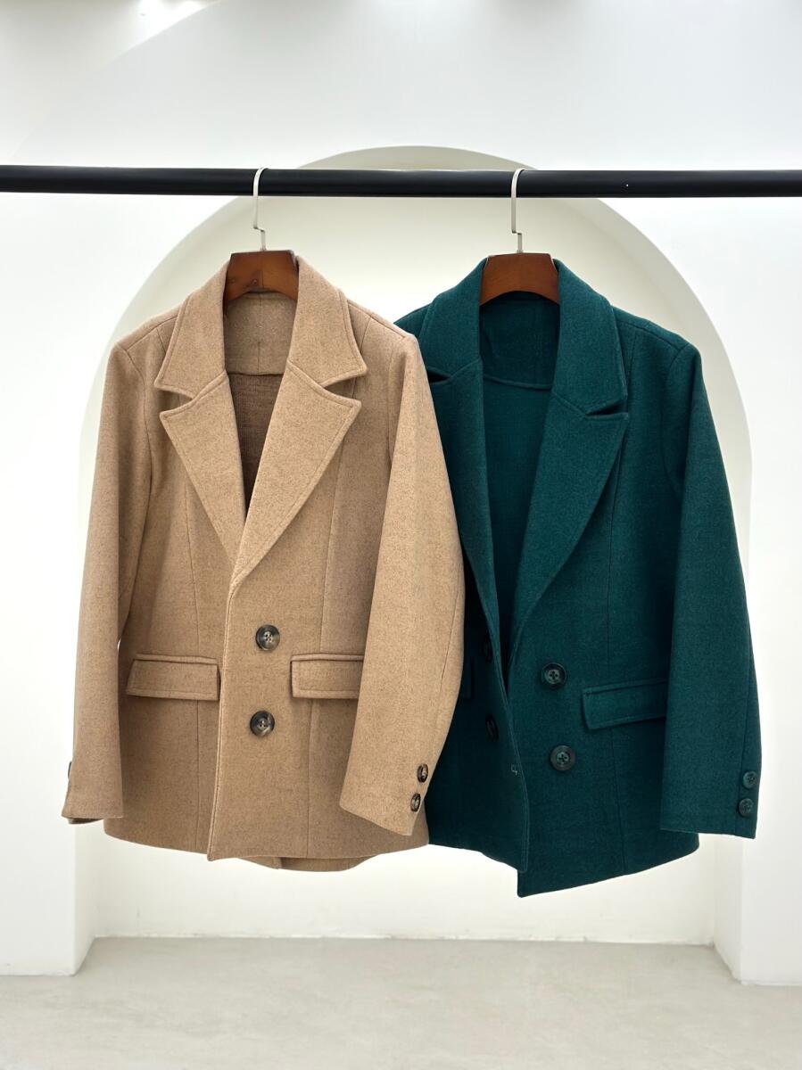 پالتو فوتر دوتون کتی 4دکمه طرح جیب pd286-6