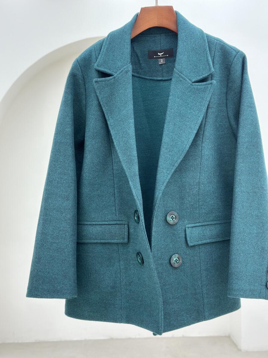 پالتو فوتر دوتون کتی 4دکمه طرح جیب pd286-6