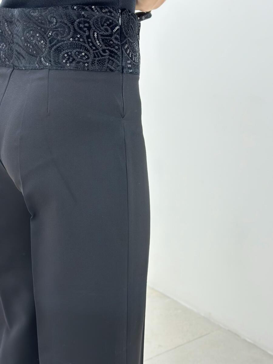 ست 2تیکه کت مخمل پولک دوزی شده و شلوار کرپ مزونی pd284-2